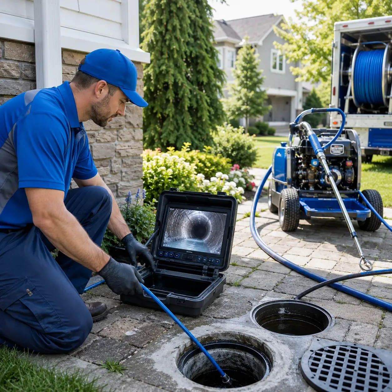 Outdoor drain cleaning professionals serving Mutual, OK
