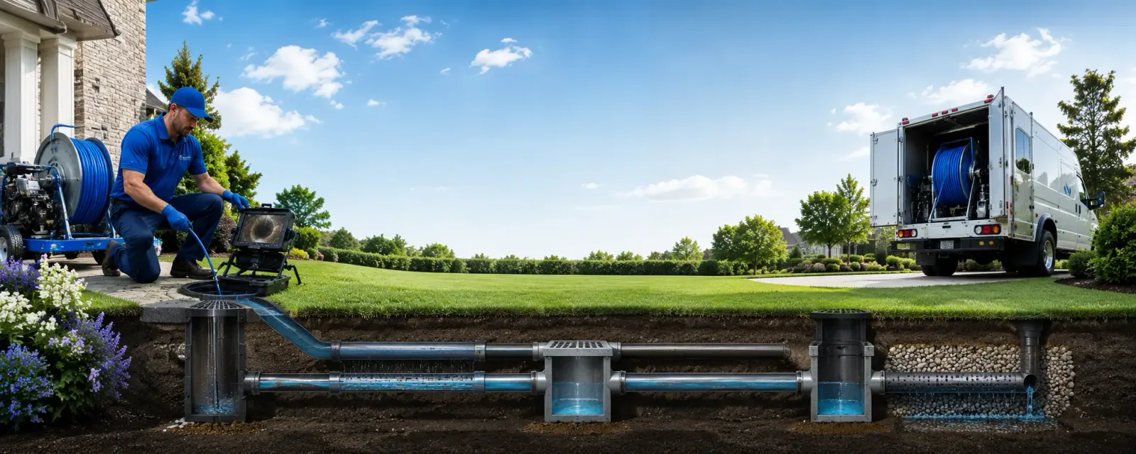 Outdoor drain cleaning information for Mutual, OK